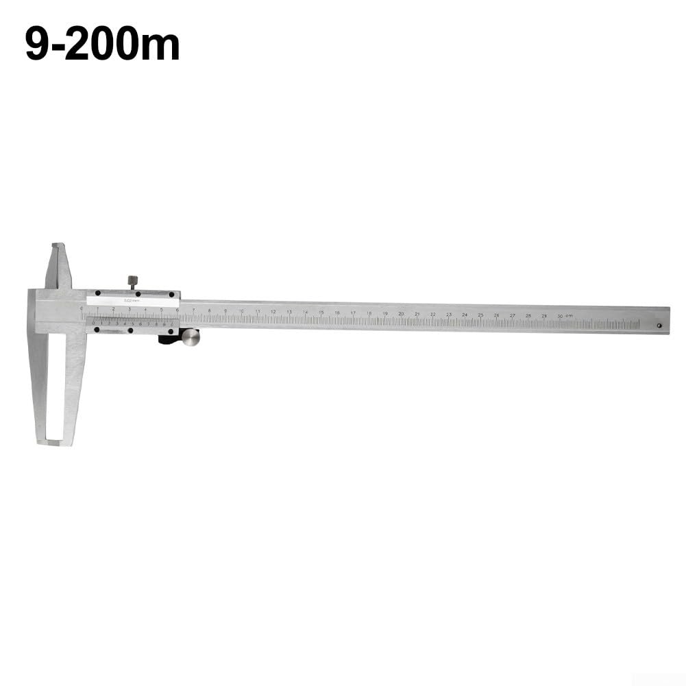 Calibrador Interno Doble Surco para acero Inoxidable 9-300mm Instrumento Medición Exacta Taller Maquinaria Carpintería Uso para profesional(9-200m)
