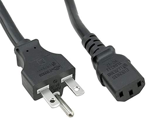 10 Units of Bitmain Antminer Power Cable Cord Heavy Duty 3ft 14 AWG NEMA 6-15P to C13 Power Cord Rated up to 15A 250V NEMA 6-15P cUL CSA (Black)