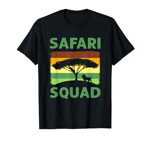 Safari Squad. Safari Vacaciones Familiares Camiseta