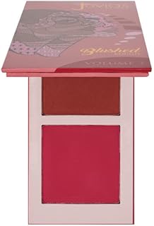 Blushed Duo Blush Volume3 - Two Tone Pigmented Buildable Pressed Mineral Powder - Rosy Natural Cheeks Matte Fresh Finish for All Skin Color