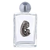  Holyart Bouteille rectangulaire Eau bénite Vierge à l\'enfant 50 ML Verre 25 pcs