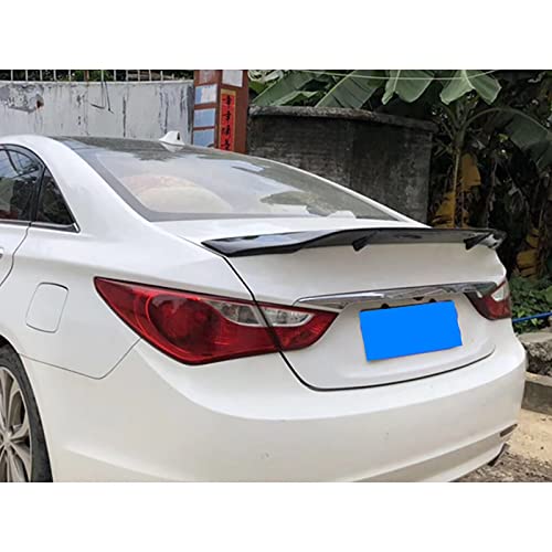 ZJCLPL Coche AleróN Trasero Abs para H-yundai Sonata 8 R Style 2011 2012 2013,AleróN De Tapa De Maletero, AleróN De Techo Trasero, Accesorios De ModificacióN De Coche(Negro Brillante) Cover