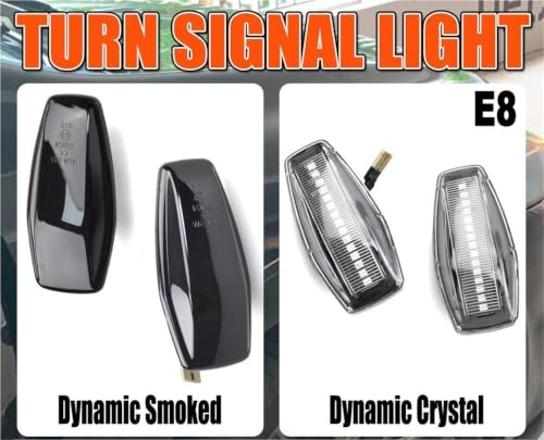 Luz LED dinámica de señal de giro ahumada con parpadeo continuo 3