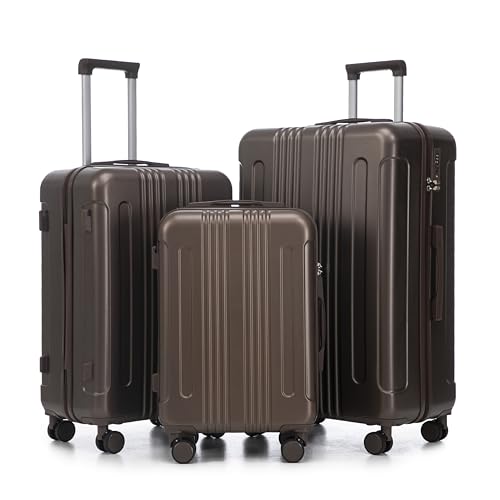 Sets 3 Piece With Spinner Wheel, Hardside Suitcase Set With 