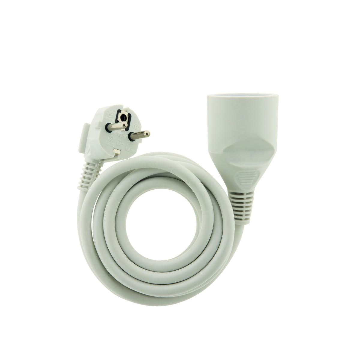 Zenitech - Prolongateur 16A 2P+T HO5VV-F 3G1,5mm² - Blanc 3m