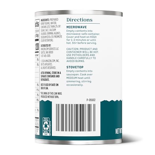 Amazon Grocery, Canned Dark Red Kidney Beans, 15.5 Oz (Previously Amazon Fresh, Packaging May Vary) - Thumbnail 6