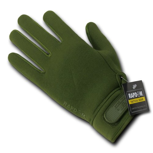 Gants tactiques de patrouille en néoprène RAPDOM vert olive taille XL