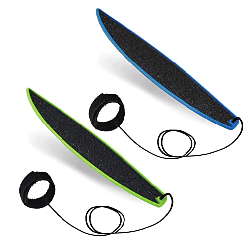Pioihome Mini Tablas de Surf de Dedo,Tabla de Surf con Dedos de Juguete, Surf The Wind, Mini Tabla de Surf para niños, Adolescentes y Adultos, Surf en Cualquier Lugar (Azul+Verde)