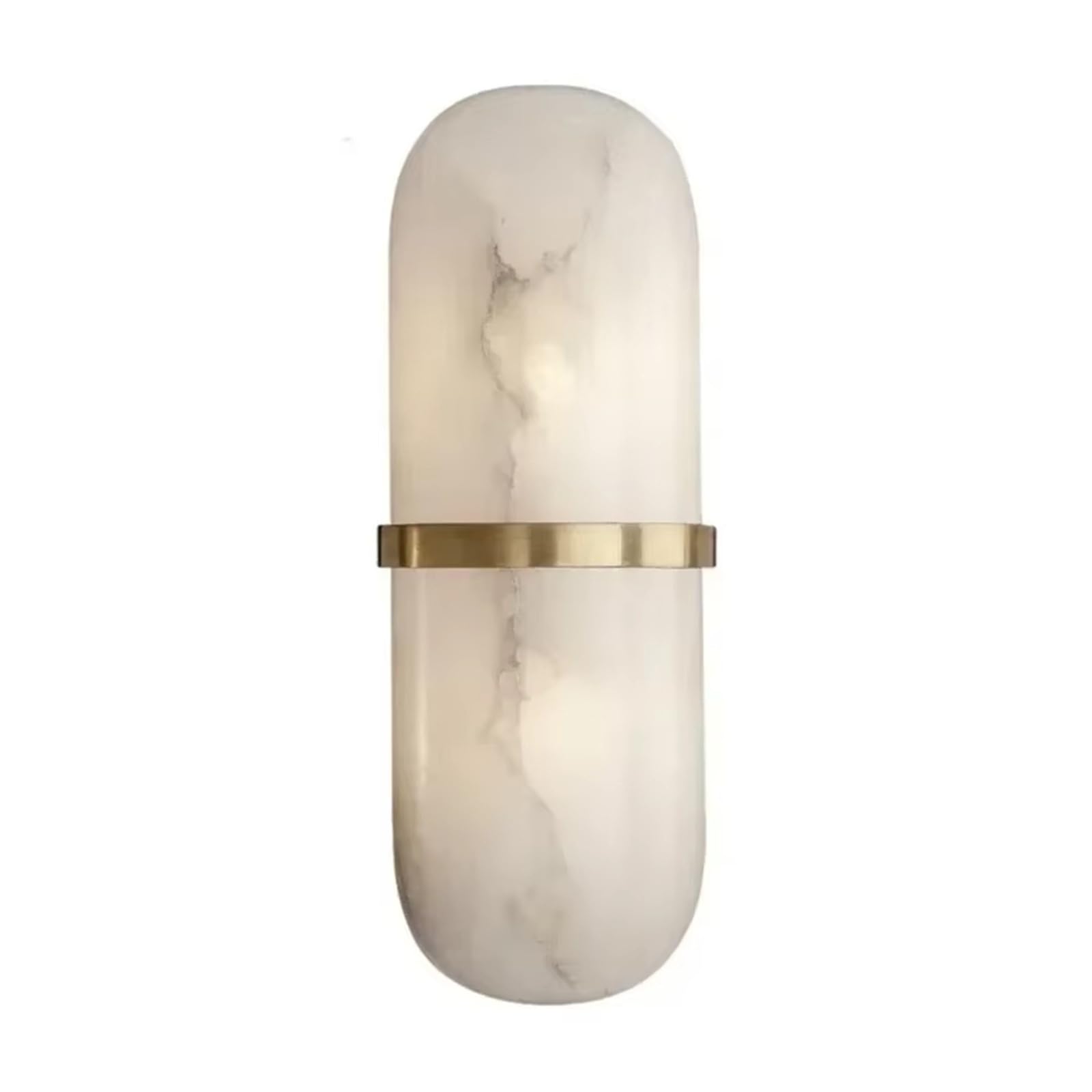 GTHTUHFD Natural Marble Led Wall Lights Brass Bedroom Parlor Sconce Aisle Stairs Wall Lamp Copper Gold Stone Wall Sconces,Porch,Gold-W12cm*H40cm