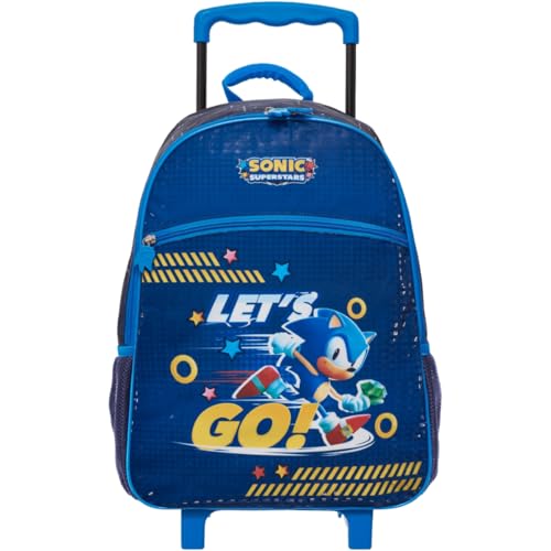 Mochila Infantil com Rodinha, Pacific, Sonic Lets Go