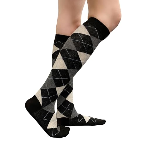 Argyle Fashion Women/Ladies Colorful Knee High Socks