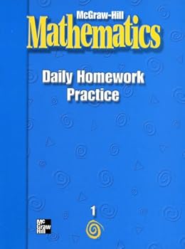 Hardcover McGraw-Hill Mathematics: Daily Homework Practice (Grade 1) Book