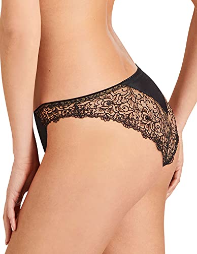 Aubade Miss Karl Uc27-Tuxe Women's Tuxedo Embroidered Italian Brief Small #TOP1