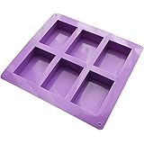 【Ever garden】 6個 長方形 シリコンモールド / 手作り 石鹸 / 樹脂 粘土 / レジン / シリコン モールド / 型 抜き型 / キット 道具