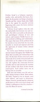 Hardcover Sexuality and War: Literary Masks of the Middle East (FEMINIST CROSSCURRENTS) Book