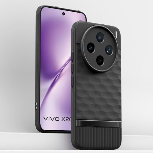 Image of Amazon Basics Back Cover for Vivo X200T 5G | Full Camera Protection | TPU Soft Flexible Shockproof Bumper Case (Black)