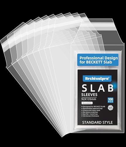 Graded Card Sleeves 100 Pack PSA Slab Sleeves Plastic Sleeve
