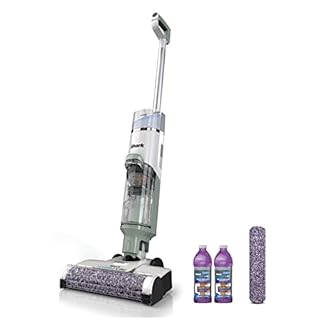 Shark AW302 HydroVac Cordless Pro XL 3-in-1 Vacuum, Mop & Self-Cleaning System with 2 Brushrolls & 2 Solutions for Multi-Surface Cleaning, for Hardwood, Tile, Area Rug & More, Tea Green