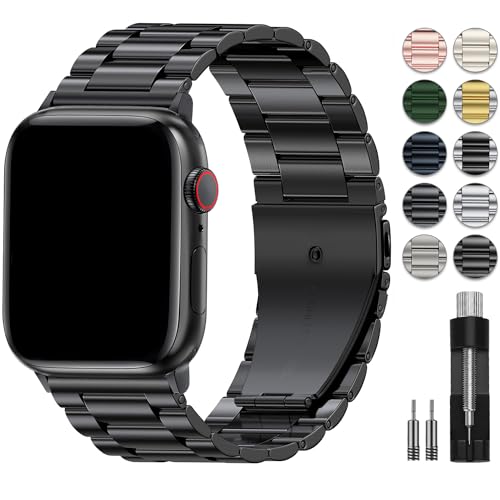 EPULY Metal Band Compatible with Apple Watch Bands for Men 42/44/45/46/49mm