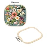 Répond à Vos Besoins : Nous fournissons 2 cadres à broder carrés de 13 x 13 cm (5,1 x 5,1 pouces), vous permettant de créer de magnifiques ouvrages manuels pour décorer votre maison.