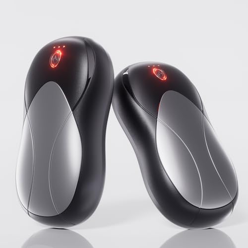 SUOFEIYA Rechargeable Hand Warmers 2PCS, 6000mAH Portable Hot Hands Electric Hand Warmers, Fast Heating & 3 Settings, Gloves Fitting, Travel Essentials, Gifts Women Men - UL Certified