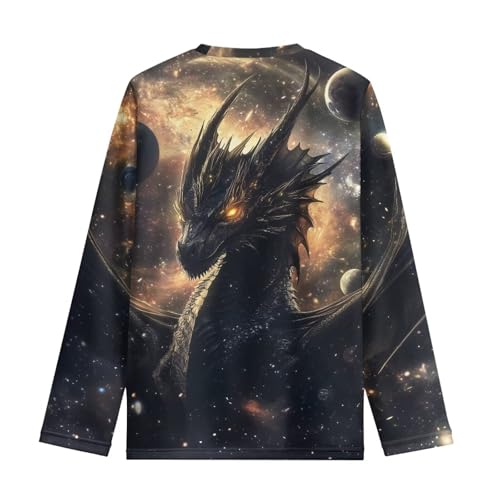 Long Sleeve Shirts for Boys Athletic Shirts Crewneck Pullover Tops 3-16 Year Old3