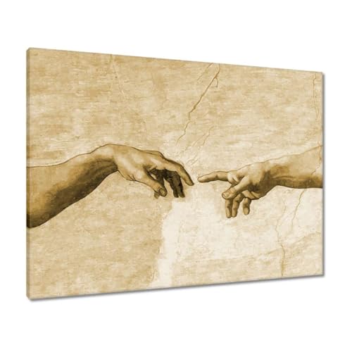 Création d'Adam Sépia toile murale pour réchauffer un mur blanc