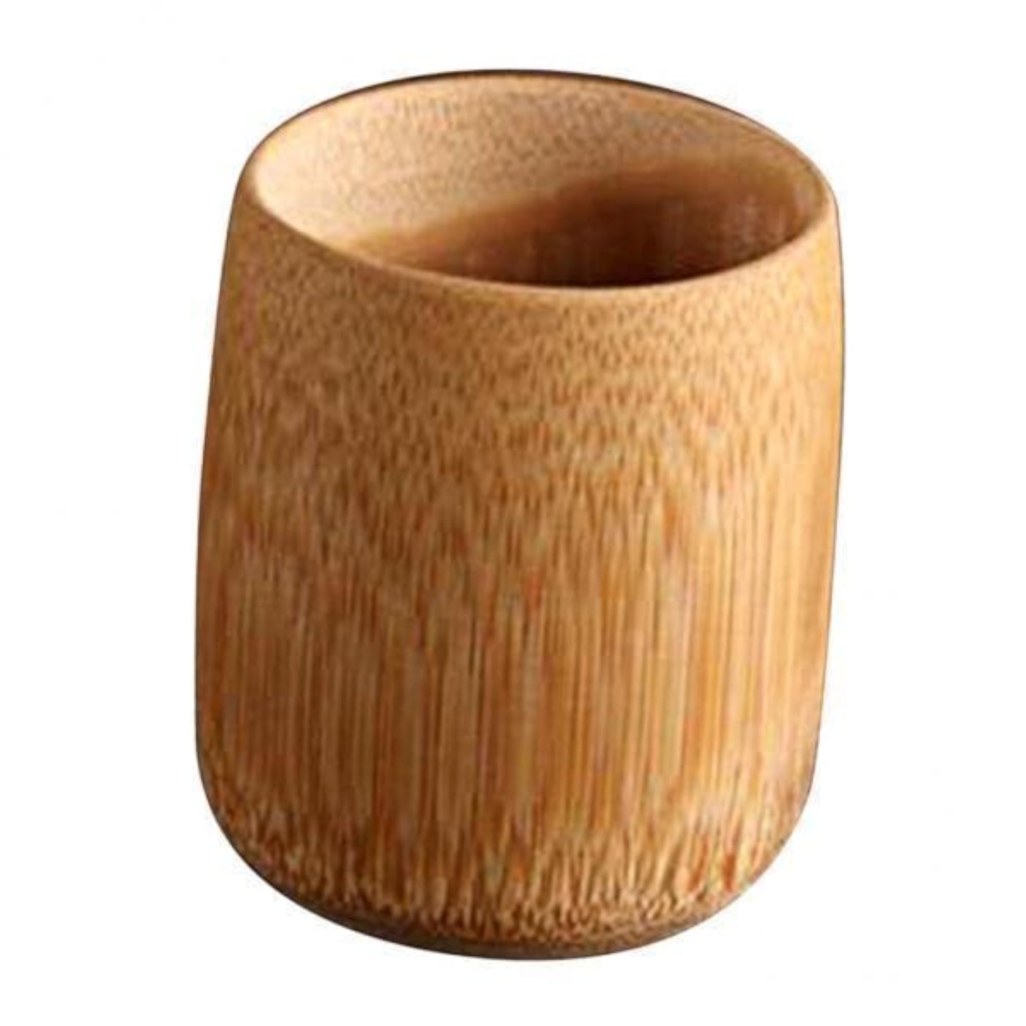 2x Natural Bamboo Drinking Cups Set for Cold Drinks
