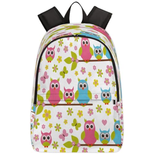Sac à dos hibou TropicalLife 17,4L pour ordinateur portable et école