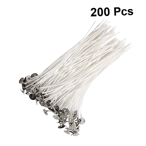 200 mechas para velas con base y soporte de algodón miniatura 7