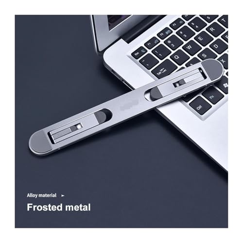 Soporte Plegable para Portátil de Metal Plateado miniatura 5