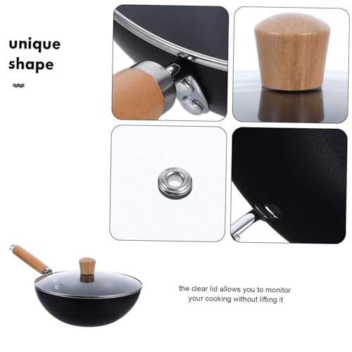Mini Wok de Hierro con Mango de Madera Ergonómico miniatura 3
