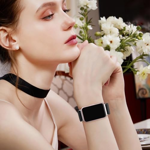 Image of Tobfit Nylon Strap for Samsung Galaxy Fit 3 (Watch Not Included), Flexible Premium Elastomer Nylon Adjustable Watch Band for Galaxy Fit3 2024 SM-R390 Men & Women