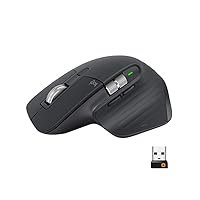 Logitech MX Master 3 Mouse Wireless Avanzato, Ricevitore Bluetooth o USB 2.4 GHz, Scorrimento...