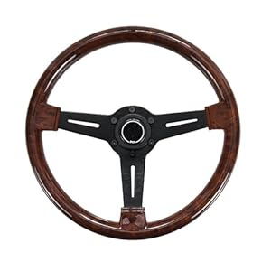 Mftgrs MFTGRS 350mm Holzmaserung Sportlenkrad