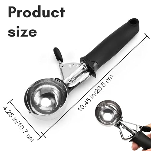 Stainless Steel Ice Cream Scoop Fruit Scoop – Ergonomic Handle, Ideal for Fruit - Image 3