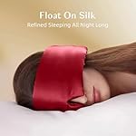 Silk Sleep Mask for Women and Men, Side Sleeper, 22 Momme Pure Mulberry Silk Total Blackout 100% Mulberry Eye Mask with Adjustable Headband Full Size, Eye Masks for Sleeping and Travel - Image 3