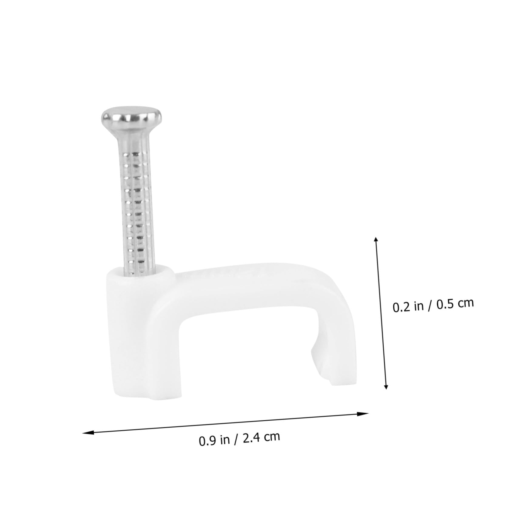 SECFOU 500stücke Kabelklemmen Draht-festschnallen Kabel-organizer-clips Ethernet-kabel-clips Für -telefon-