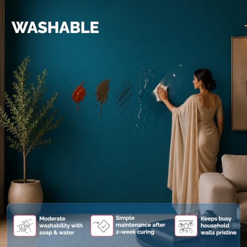 Image of Nerolac Beauty Smooth Interior Emulsion Paint (4L) | White | Smooth Matt Finish| Value-priced | Long lasting | Ease of Application|5 years performance warranty| Wall Paint for Living Room, Bedroom
