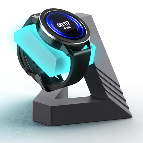 Sikai スタンド for Xiaomi Watch S4/S3/S2/2 Proに対応 for Xiaomi S4/S3/S2/2 Proスマートウォッチ用充電スタンド 高い安定性 三角形の安定構造 充電ケーブルを収納 滑り止め 簡単な組み立て 夜光モデル (スカイブルー)