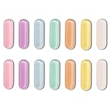 14 Pcs Refrigerator Magnets Colored Elliptical Strip Magnets for Weekly Planning Strong Fridge Magnets for Office Kitchen Whiteboard Locker Metal Cabinet Gift Set for Organizing Photos Notes Schedules