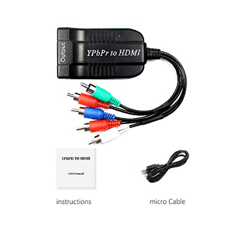 Convertisseur Component RGB vers HDMI boîtier adaptateur stable YPbPr 5RCA