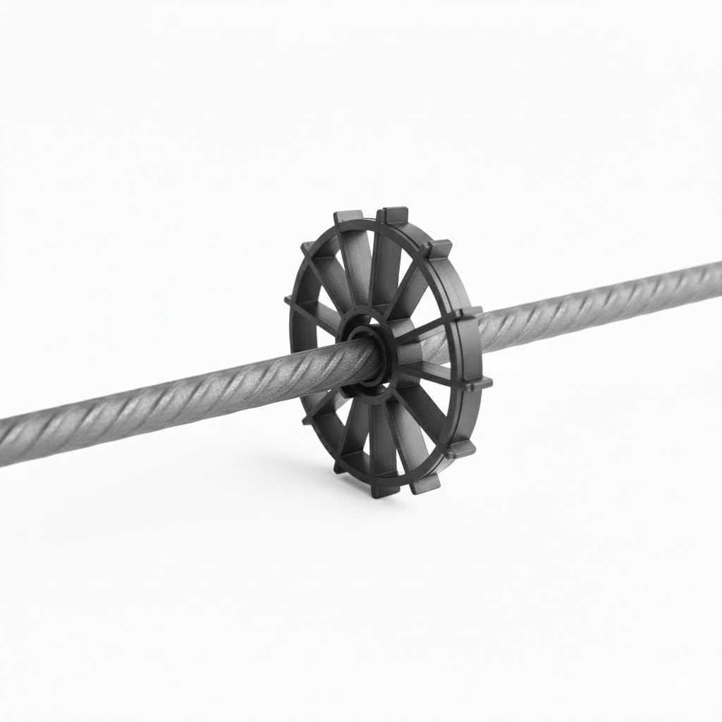500 Stk. Ringabstandshalter 20 mm | Abstandshalter für Beton & Bewehrung | Abstandhalter Senkrechte | Bewehrung Sternchenabstandhalter | Bewehrung Keilen für betonstahl
