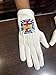 Vikings Handicraft Masonic Knight Templar Gloves – Embroidered Knights of Templar Emblem | 100% White Cotton, Elastic Fit | Standard Large Size for Comfort and Durability