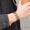 Jeracol 99.99% Soild Copper Bracelets for Men,3X Ultra Strength Magnets(3500 Gauss) Mens Magnetic Bracelets,Adjustable Size&Jewelry Gift Box #5