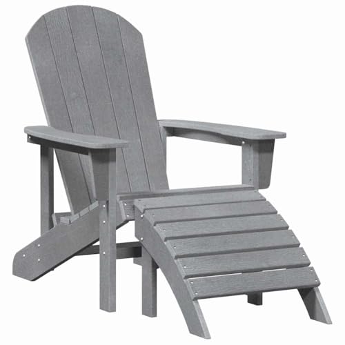 Fauteuil Adirondack en polyéthylène haute densité robuste avec dossier ergonomique - 2