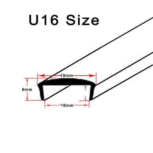 image for 20ft 6m Length Plastic U-Molding U Moulding for 5/8