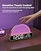 HAODINGMAI Sunrise Alarm Clock Wake Up Light with Sunrise Simulation White Noise Machine Touch Control Bedside Lamps Colors Atmosphere Lamp 30/60/90 Sleep Timer 13 Nature Sounds