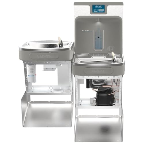 Image of Elkay LZSTL8WSSP Enhanced Filtered Bottle Filler & Bi-Level ADA Cooler Refrigerated Stainless High Capacity Lead Reducing Drop Down Wrapper