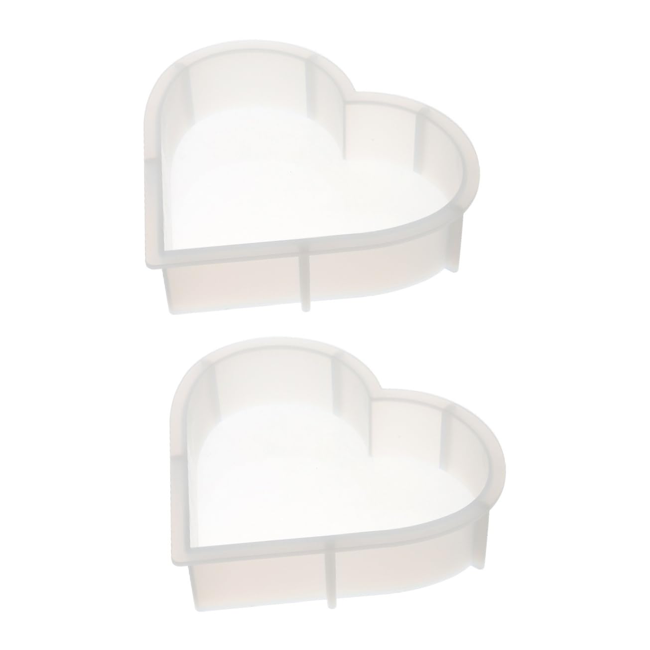 Didiseaon 2piezas Molde De Silicona De Corazón Para Molde Reutilizable Para Decoración Del Hogar y Soporte De Libros